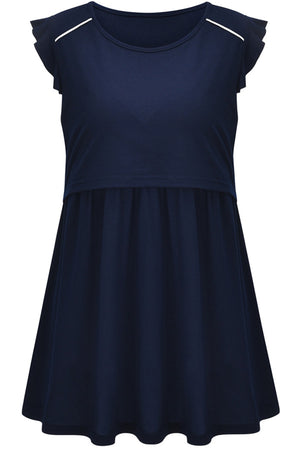 Breastfeeding Comfortable Pajamas Cotton Solid Color Top