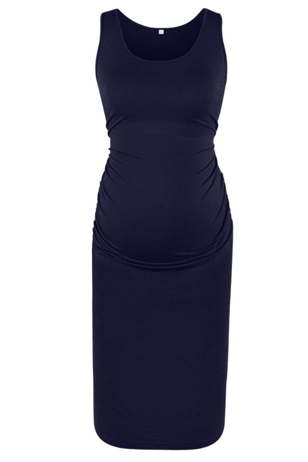 Solid Sleeveless Maternity Tank Dress, Short Pregnancy Dress Glamix Maternity Solid Sleeveless Maternity Tank Dress, Short Pregnancy Dress Glamix Maternity