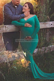 Chic Off-the-shoulder Mermaid Maternity Photoshoot Dress