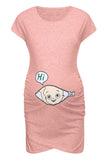 Comfortable Cartoon Cotton Fashion Maternity Dress