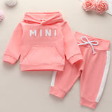 [6M-3Y] Comfortable Long-Sleeve Hoodie & Sweatpant Set