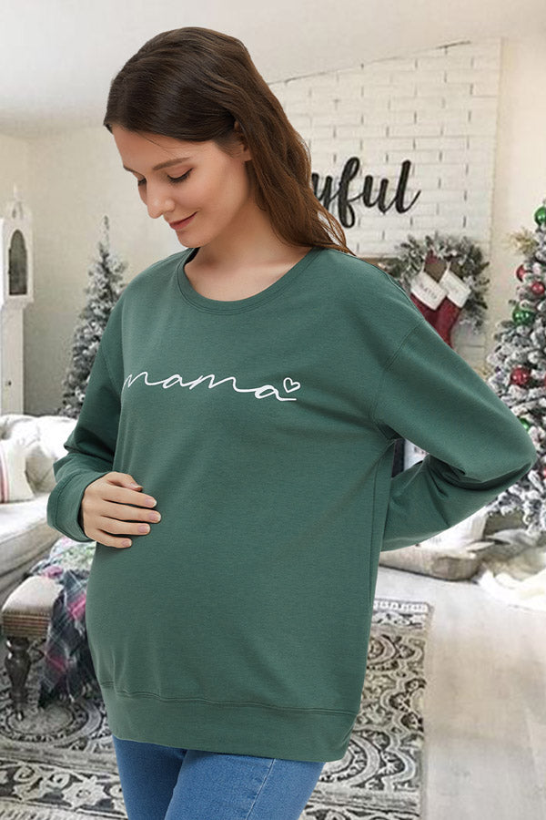 Comfortable Long Sleeves Warm Maternity Sweatshirt - Glamix Maternity