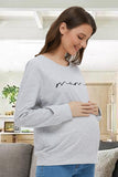 Comfortable Long Sleeves Warm Maternity Sweatshirt - Glamix Maternity
