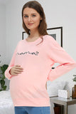 Comfortable Long Sleeves Warm Maternity Sweatshirt - Glamix Maternity