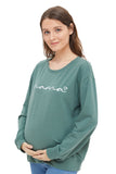 Comfortable Long Sleeves Warm Maternity Sweatshirt