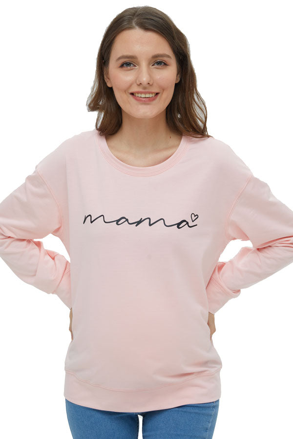 Comfortable Long Sleeves Warm Maternity Sweatshirt