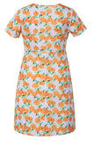 Comfortable Loose Short-Sleeved Floral Breastfeeding Dress