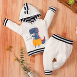 [6M-3Y] Cute Dinosaur Printed High Quality Baby Hoodie