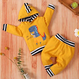 [6M-4Y] Cute Dinosaur Printed High Quality Baby Hoodie