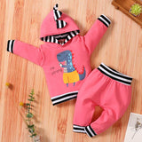 [6M-4Y] Cute Dinosaur Printed High Quality Baby Hoodie