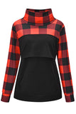 Double Nursing Top Long Sleeve Plaid Breastfeeding T-shirt