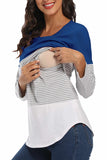 Double Layered Maternity Nursing Top Blue / S Tops