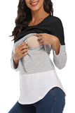Double Layered Maternity Nursing Top Black / S Tops