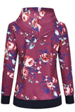 Exquisite Printed Hoodie Long Sleeve Breastfeeding Comfortable Top