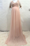 Fabulous Lace A-line Maternity Pregnancy Photoshoot Gown