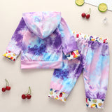 [6M-3Y] Fantasy Starry Sky Pattern Long-Sleeve Hoodie Set