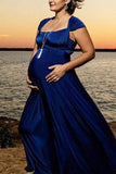 Fashion Casual A-line Maternity Dress Bridesmaid Gown