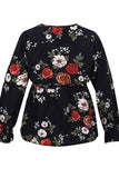 Fashion Floral Belt Maternity Nursing Tops