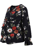 Fashion Floral Belt Maternity Nursing Tops