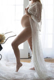 Fashion Lace Mopping Dress Plus Size Pregnancy Photoshoot Dress