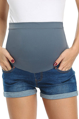 Fashion Maternity Denim Shorts Pregnancy Pants
