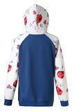 Fashion Printed Nursing Hoodie Two-tone Top