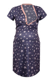 Fashion Star Pattern Nursing Skirt Maternity Dress