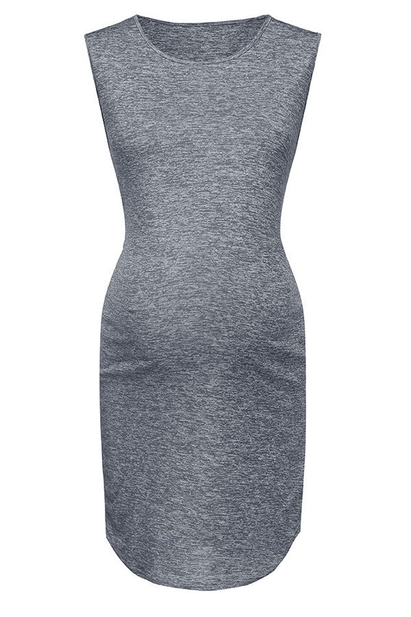 Fitted Sleeveless Short Maternity Dress Glamix Maternity Fitted Sleeveless Short Maternity Dress Glamix Maternity