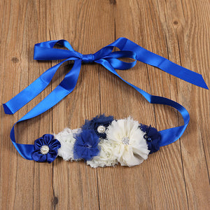 Floral Belt Wedding Photography Smooth Satin Sashes