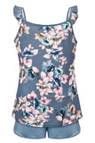 Floral Fashion Nursing Vest Pregnancy Top + Shorts