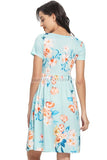 Floral Short Maternity & Nursing Dress