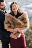 Fur Maternity Photoshoot Shawl Coat Cloak