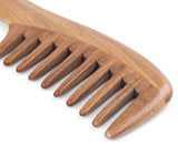 Natural Handmade Wooden Massage Wide Tooth Curly Hair Comb - Glamix Maternity