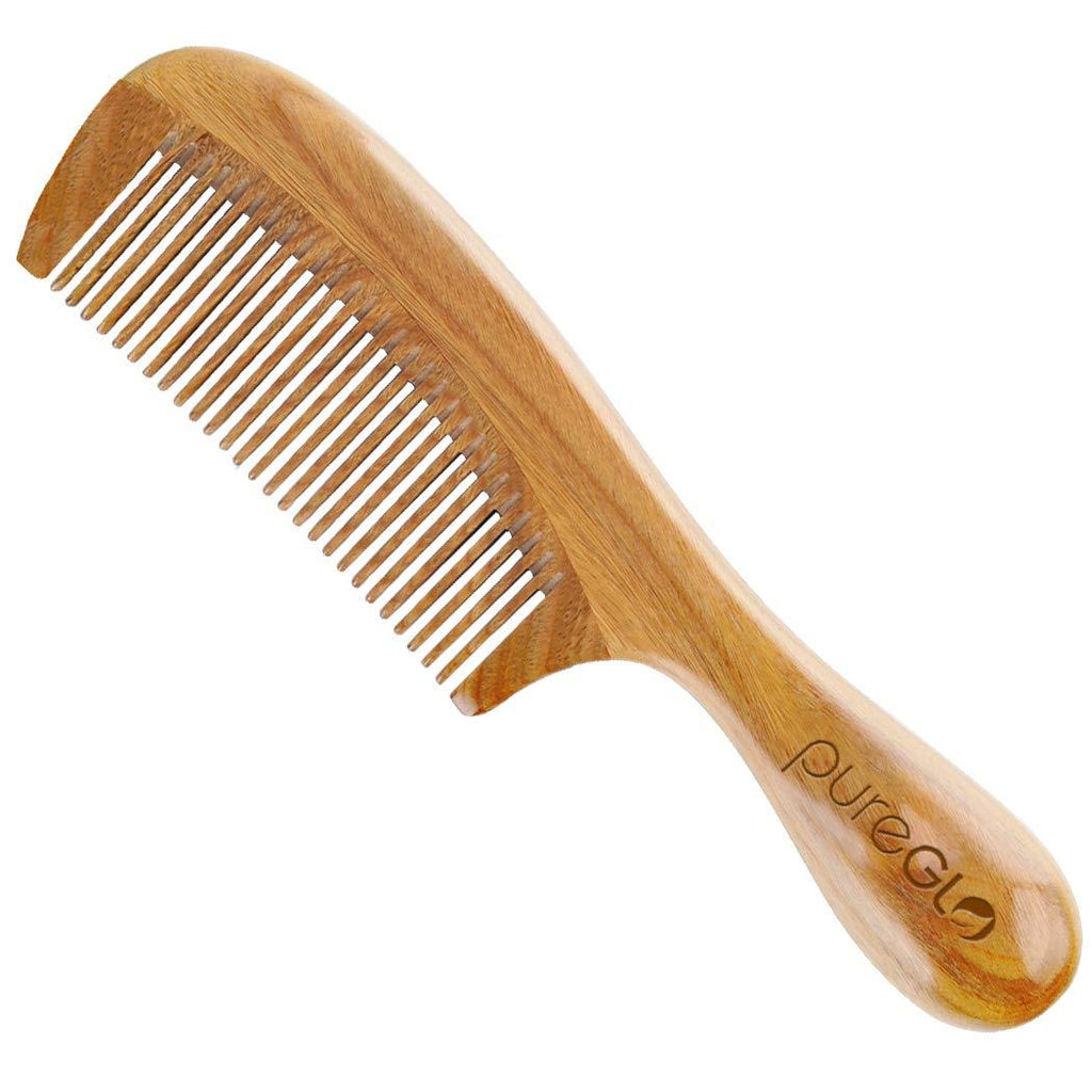 Natural No-Static Detangling Handmade Fine Tooth Wooden Comb