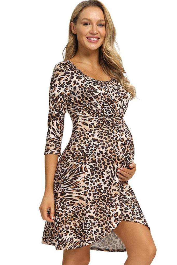 Leopard Labor Delivery Robe Nursing Nightgown – Glamix Maternity