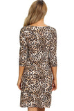 Leopard Labor Delivery Robe Nursing Nightgown