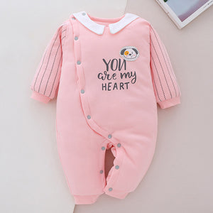 [0M-12M] Letter Print Puppy Pattern Newborn Baby Romper