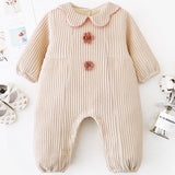 [3M-24M] Little Angel Padded Jumpsuit Lace Collar Romper