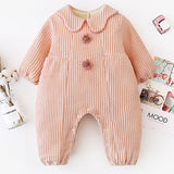 [3M-24M] Little Angel Padded Jumpsuit Lace Collar Romper