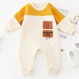 [3M-24M] Little Baby Winter Plus Velvet Stitching Romper