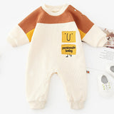 [3M-24M] Little Baby Winter Plus Velvet Stitching Romper