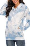 Long Sleeves Tie-Dye Top Zipper Breastfeeding Hoodie