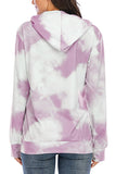 Long Sleeves Tie-Dye Top Zipper Breastfeeding Hoodie