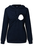 Maternity Care Comfortable Hoodie Breastfeeding Sweatshirt