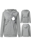 Maternity Care Comfortable Hoodie Breastfeeding Sweatshirt