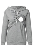 Maternity Care Comfortable Hoodie Breastfeeding Sweatshirt