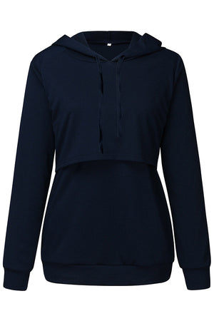 Maternity Care Comfortable Hoodie Breastfeeding Sweatshirt