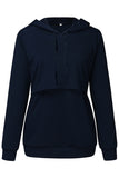 Maternity Care Comfortable Hoodie Breastfeeding Sweatshirt