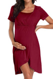 Maternity Cross Bust Breastfeeding Sleep Nightgown