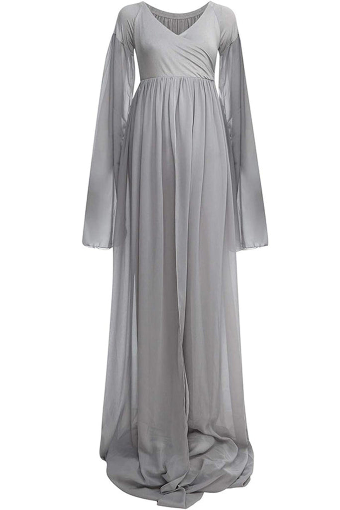 Strapless Sweatheart Off-the-shoulder Chiffon Maternity Gown Strapless Sweatheart Off-the-shoulder Chiffon Maternity Gown